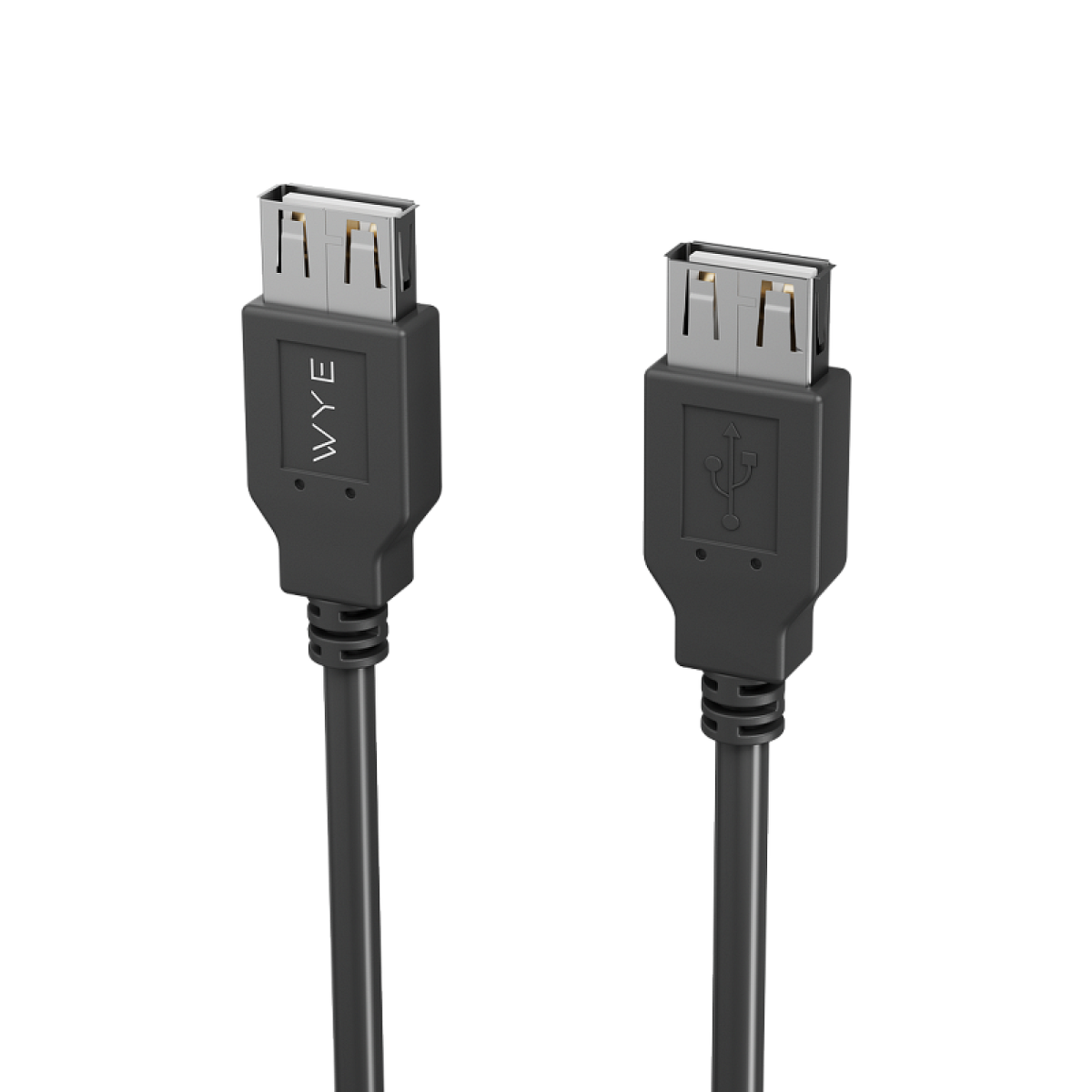 Y-DC71AAFF2M1 USB-A Female to USB-A Female Adapter Cable 2M Black