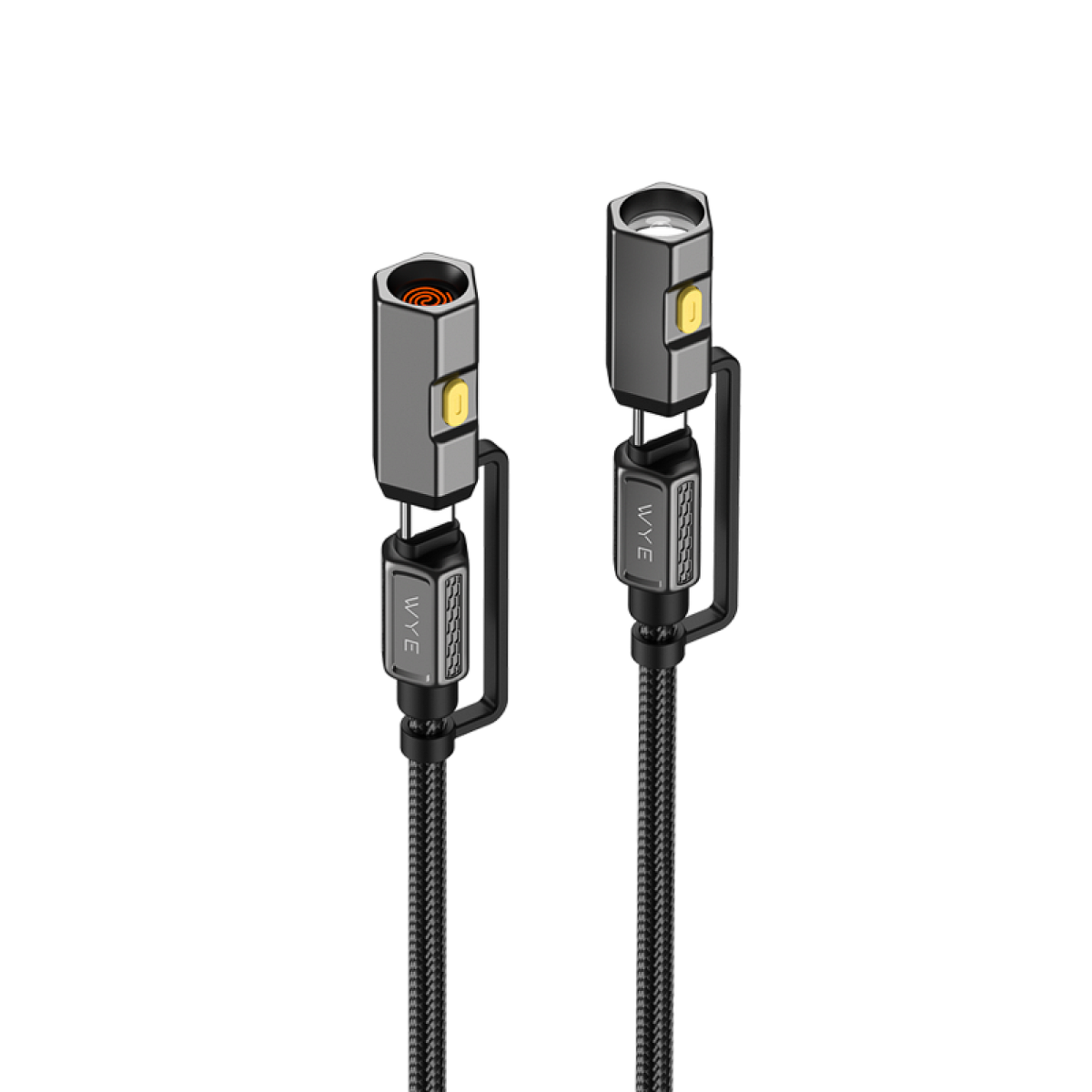 Y-DC73-4IN1 USB-C to USB-C 240W Charging Cable Black
