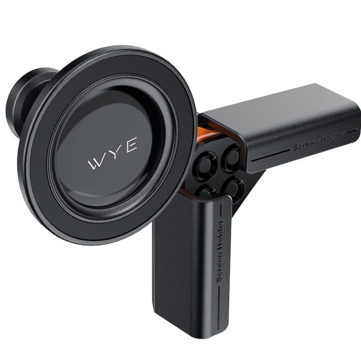 Retractable Magnetic Large-Screen Phone Holder Black