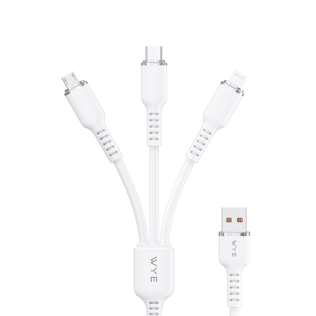 Y-DC75-4IN1 Multi-Function Charging Cable 1.2M White