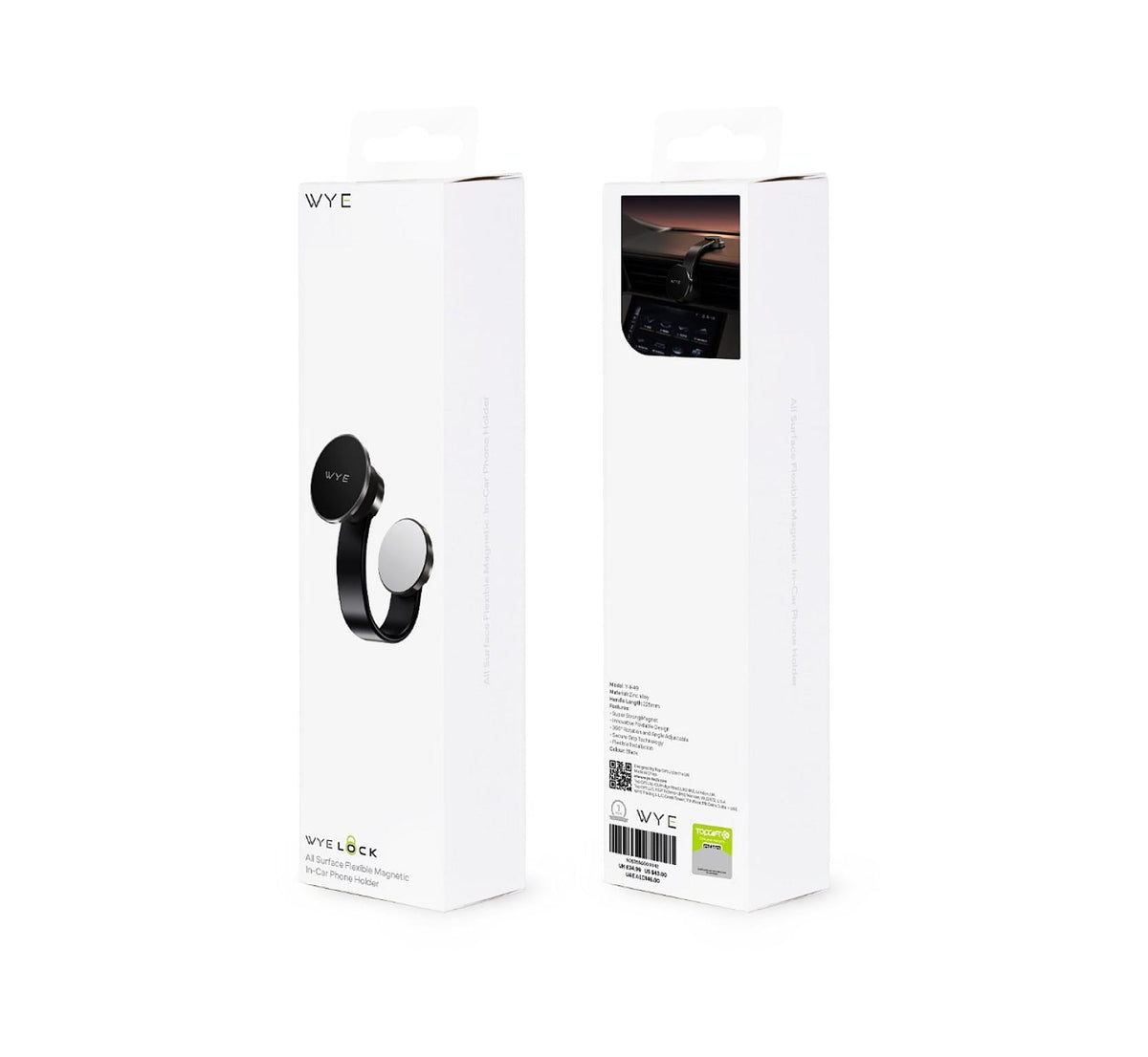 Magnetic Phone Mount Black
