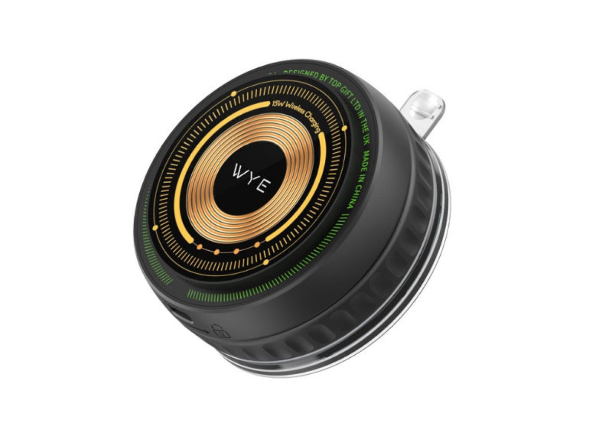 Magnetic Wireless Charging Air Vent Mount Black