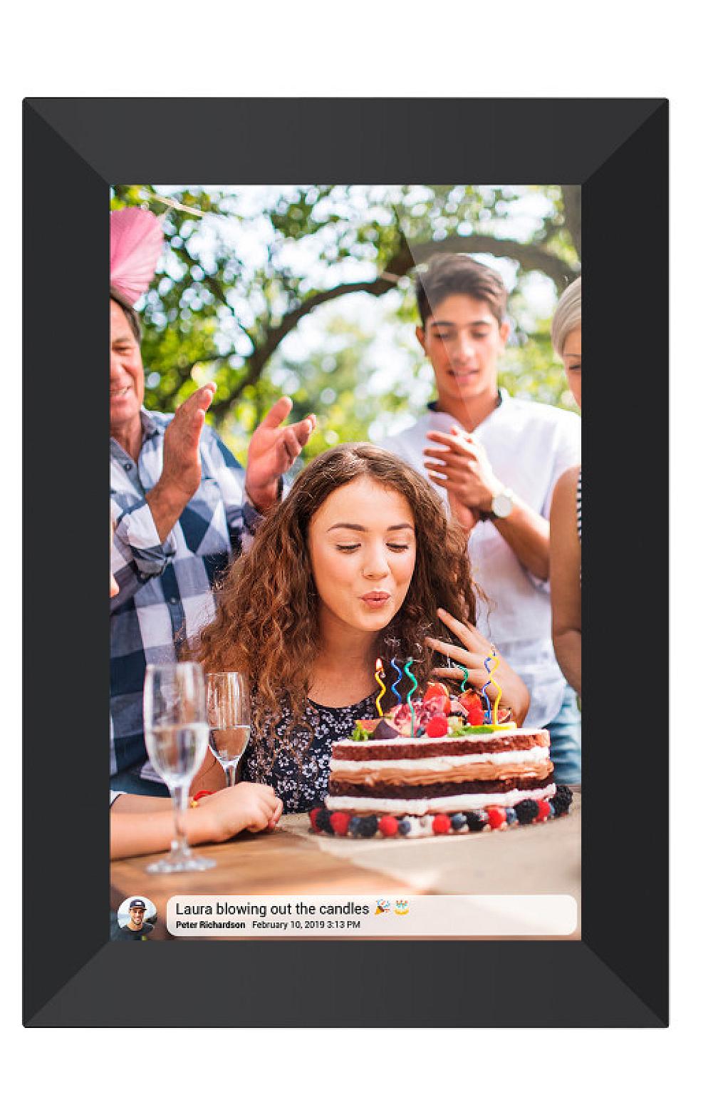 Y-WP10 Wireless Digital Photo Frame Black