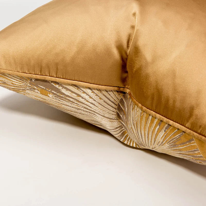 Khaki Leaf Design Cushion Cover 18x18 20x20inches Home Decor Throw Pillow Case Cushion case for Livingroom