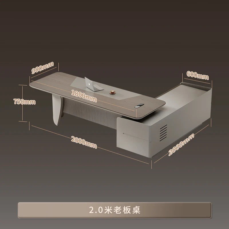 Contemporary Gaming Office Desk Luxury Modern Design Comfortable Workspace Organizer Escritorio Home Office Use Muebles Oficina