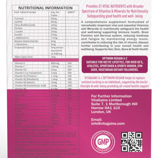 Wholesale A-Z Multi Vitamins & Minerals