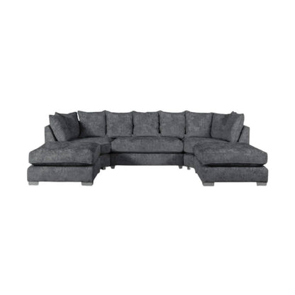 Wholesale Willows U-Shape Luxury Chenille 6-Seater Corner Sofa