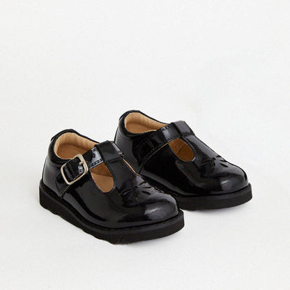 Wholesale Luna Black Patent Girls Kids Shoe