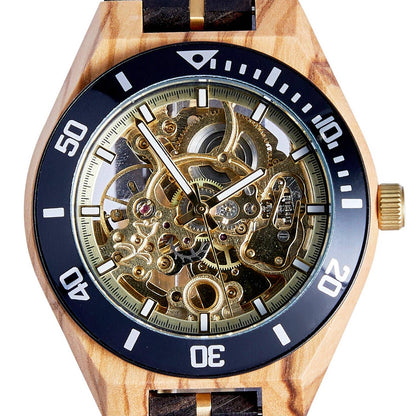 Wholesale The Rosewood - Mechanical Wood Watch for Men - Handmade & Eco-friendly