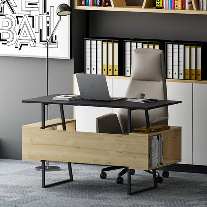 Wholesale P&W Study Desk with Shelves Computer Laptop Desk