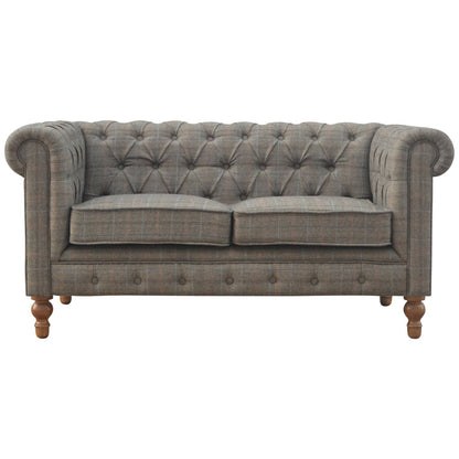 Wholesale Multi Tweed 2 Seater Chesterfield Sofa