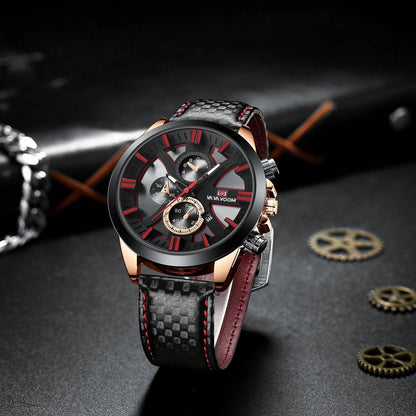 Wholesale Fashion Mens Quartz Watches Business Wristwatch Waterproof Clock For Man Sports Watch Leather Bands