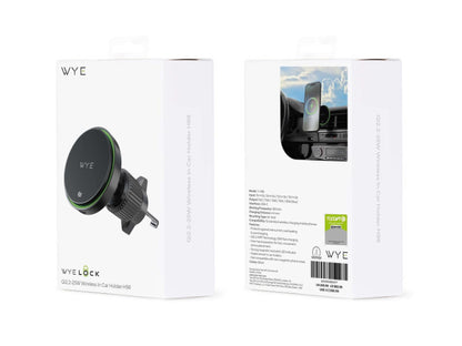 Magnetic Wireless Charging Air Vent Mount Black