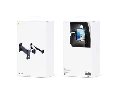 Car Headrest Tablet Holder Black