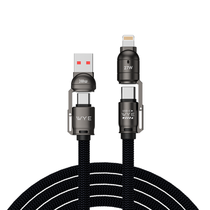 Y-DC65-4IN1 Multi-Function Fast Charging Cable 1.5M Dark Blue