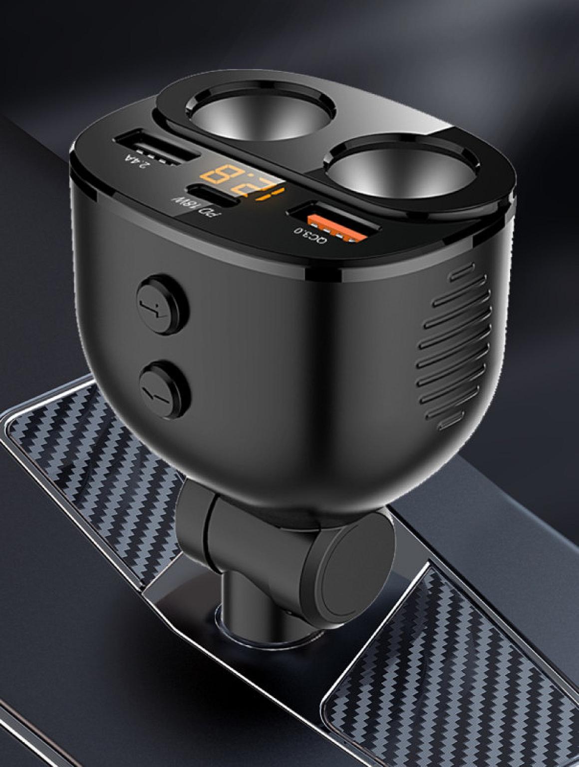 FM Transmitter &amp; Car Charger Black