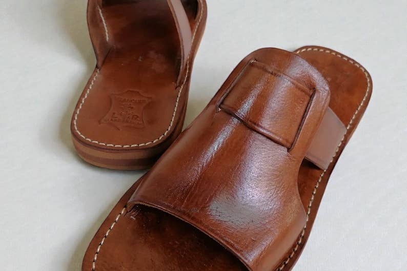 Wholesale Handmade Leather Mule Sandals for Men