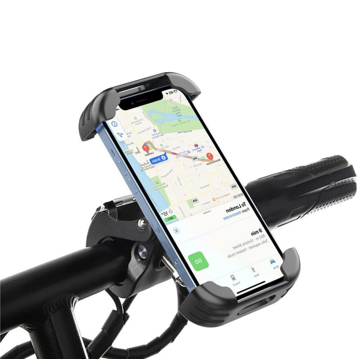 Bicycle &amp; Motorcycle Phone Mount Black