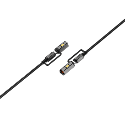 Y-DC73-4IN1 USB-C to USB-C 240W Charging Cable Black