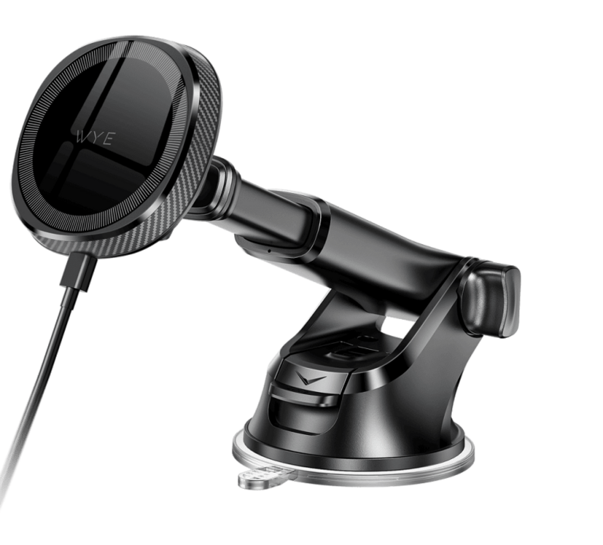 Magnetic Wireless Charging Dashboard &amp; Windshield Mount Black