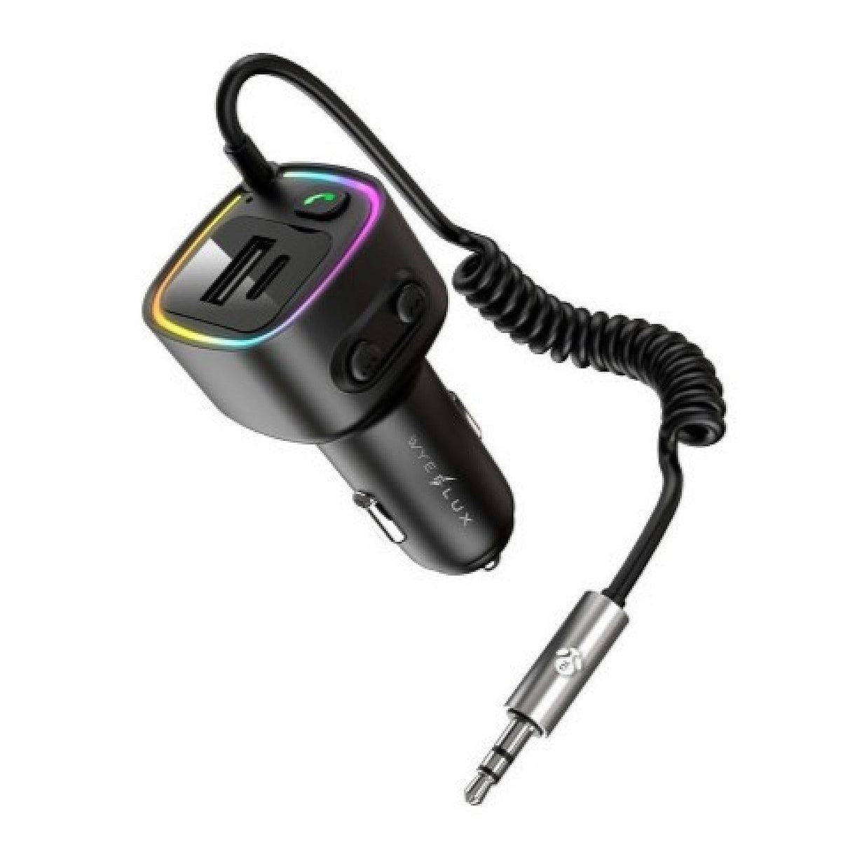 Bluetooth AUX Adapter with PD30W Fast Charging Black