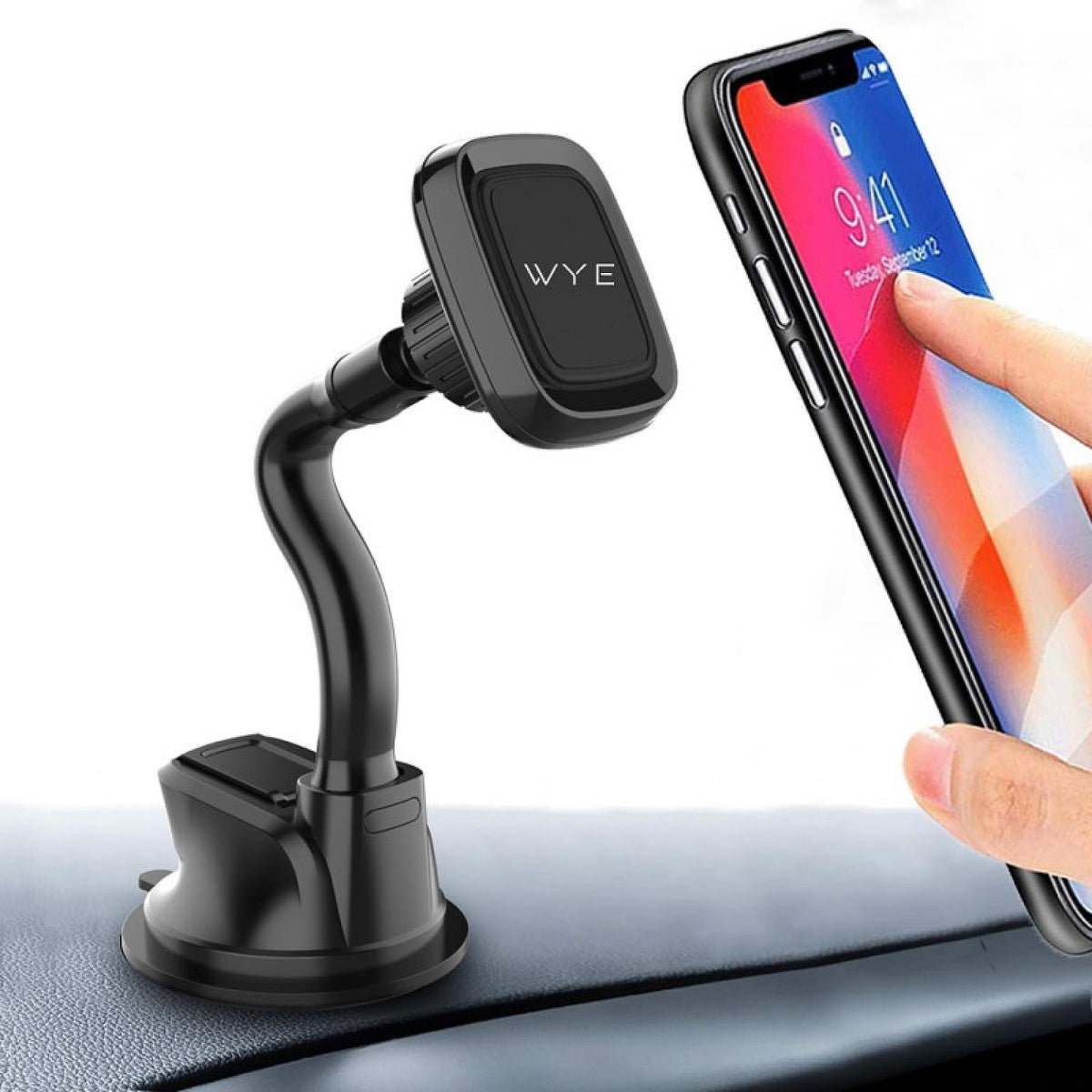 Magnetic Gooseneck Phone Mount Black