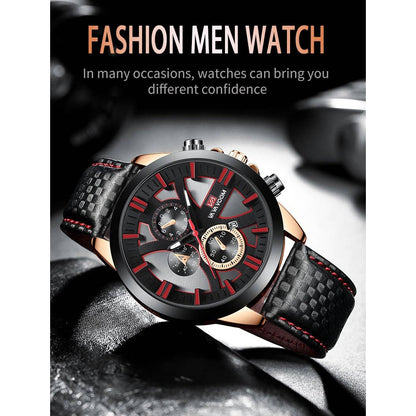 Wholesale Fashion Mens Quartz Watches Business Wristwatch Waterproof Clock For Man Sports Watch Leather Bands