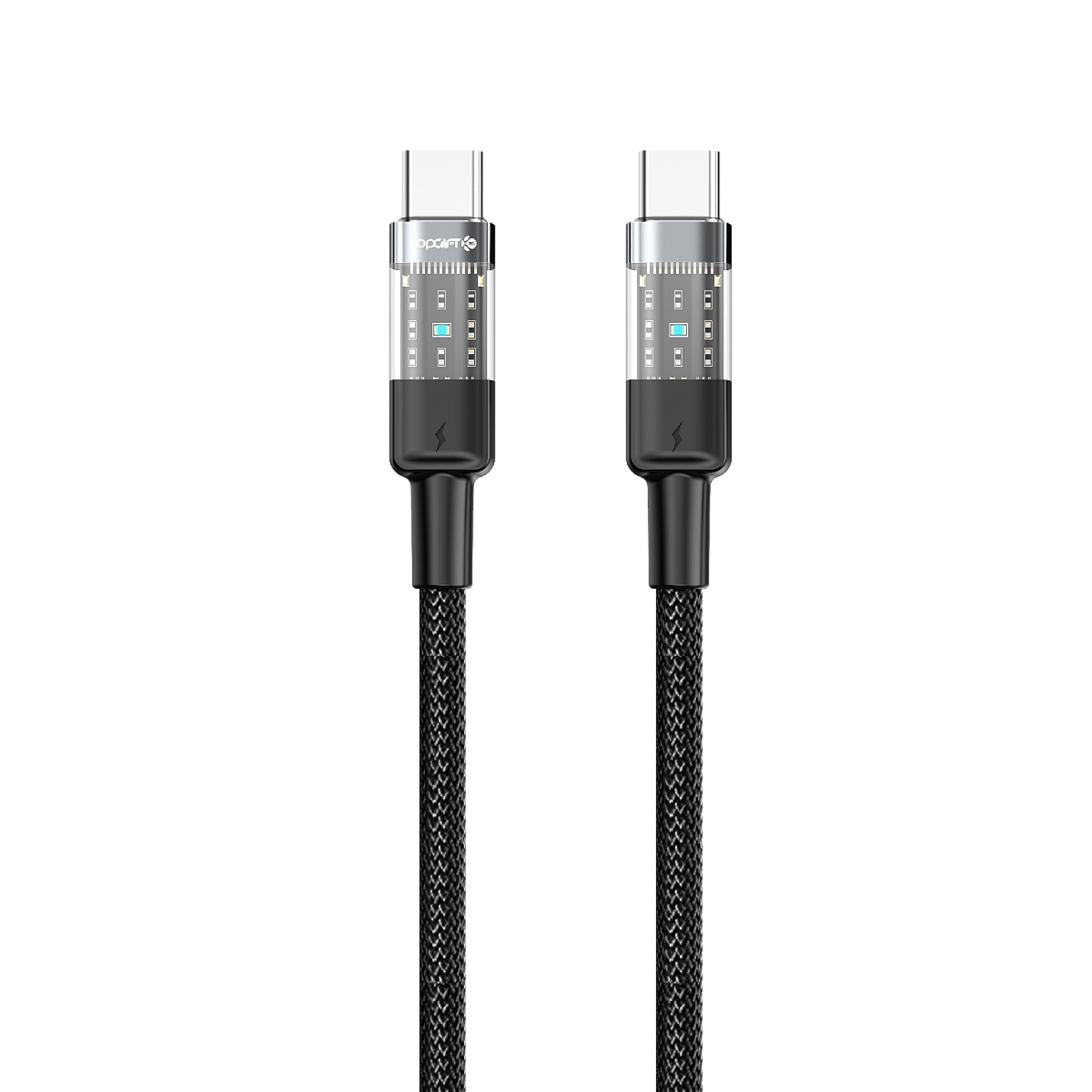 TG19 WYEFLOW PD Nylon Braided & Aluminium Alloy Transparent Data Cable