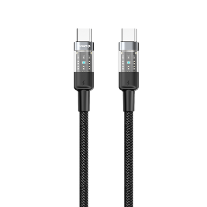 TG19 WYEFLOW PD Nylon Braided & Aluminium Alloy Transparent Data Cable