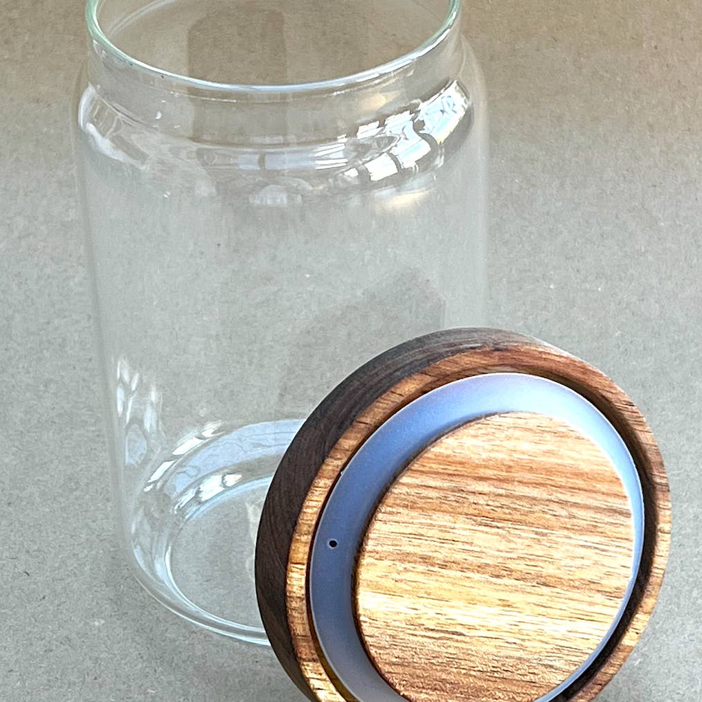 Wholesale Glass Kitchen Pantry & Storage Jars with Acacia Lids
