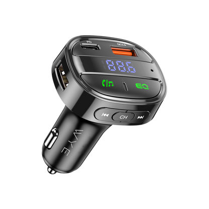 Bluetooth FM Transmitter with PD30W Fast Charging Black