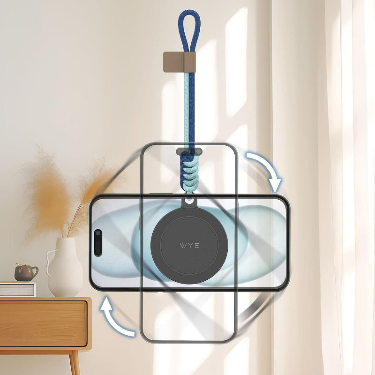 Magnetic Suction Phone Mount Black