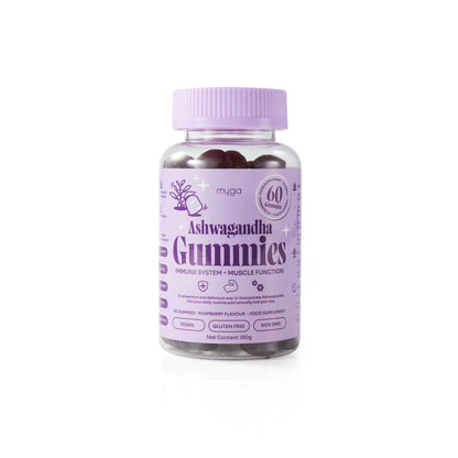 Wholesale Myga Ashwagandha Gummies – Vegan Raspberry Wellness Boost