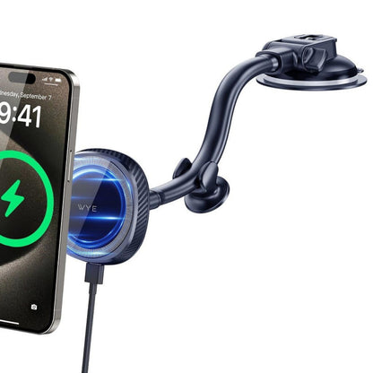 Magnetic Wireless Charging Dashboard &amp; Windshield Mount Black