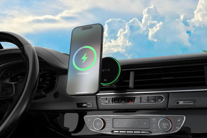 Magnetic Wireless Charging Air Vent Mount Black