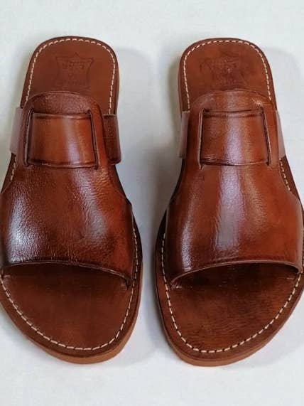 Wholesale Handmade Leather Mule Sandals for Men