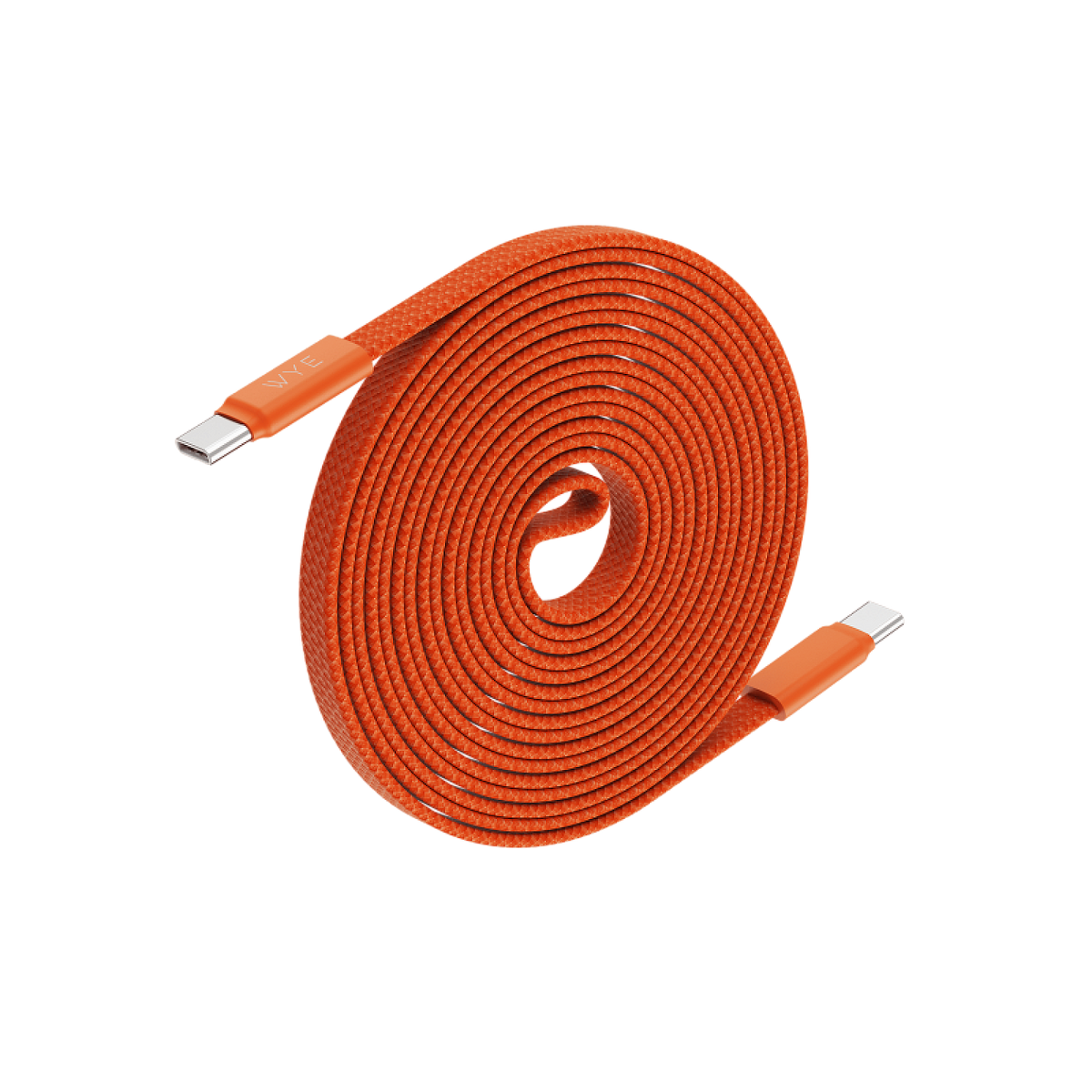 Y-DC77CC1M15 USB-C to USB-C 240W Magnetic Fast Charging Cable 1.2M Orange