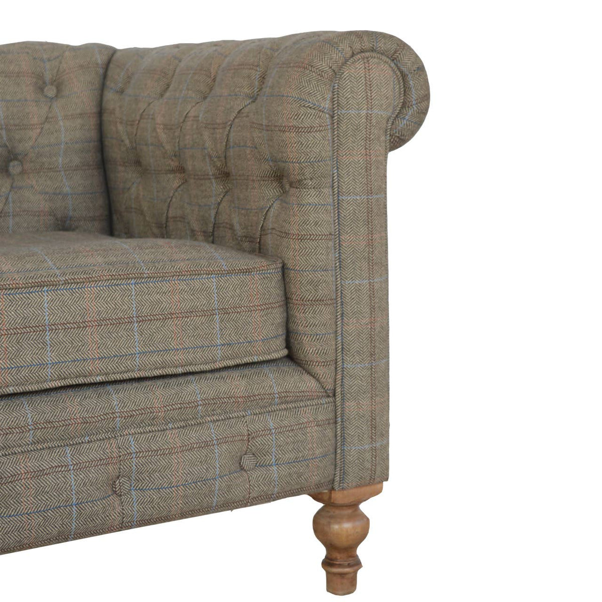 Wholesale Multi Tweed 2 Seater Chesterfield Sofa