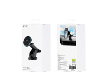 Magnetic Wireless Charging Dashboard Mount Black