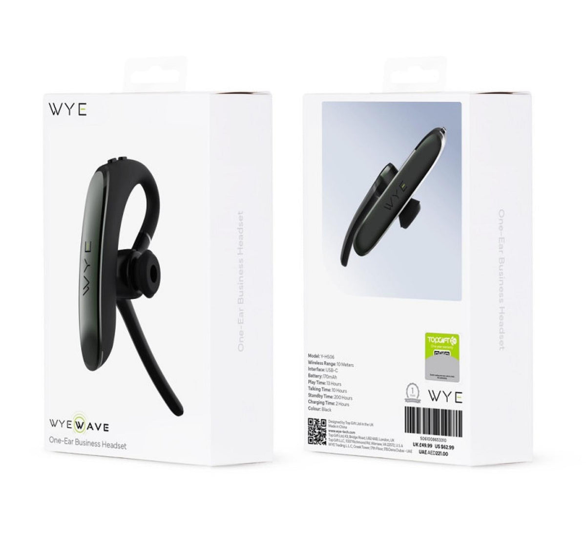 Y-HS06 Wireless Bluetooth Headset Black
