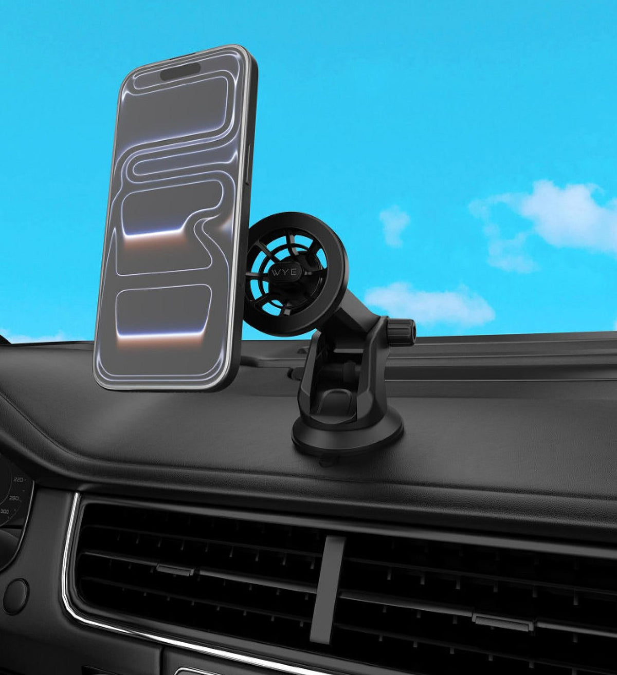 Magnetic Dashboard Phone Mount Black