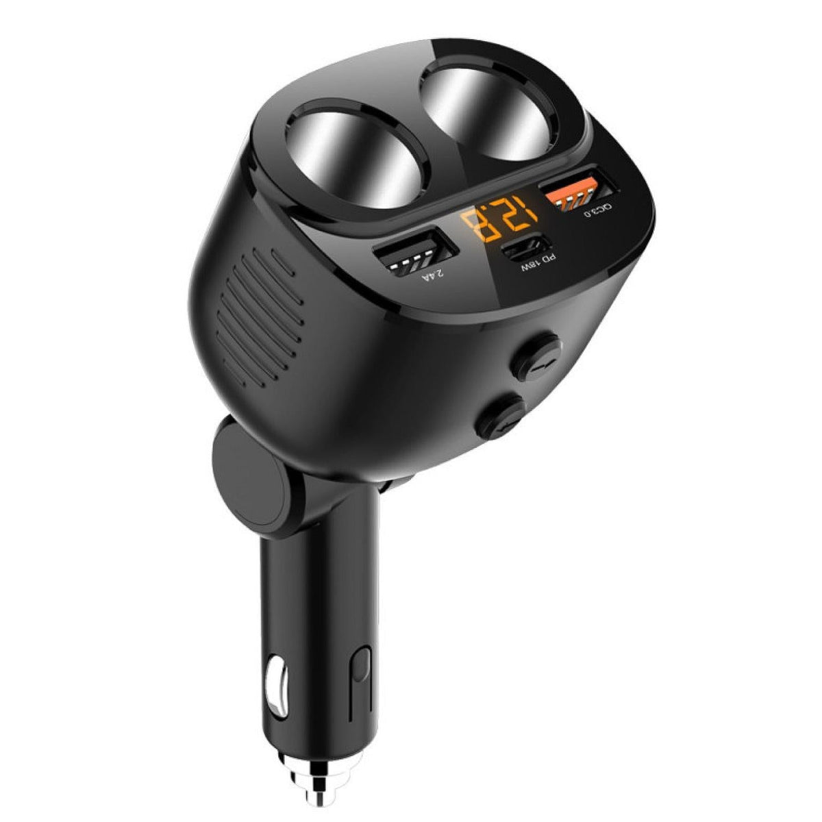 FM Transmitter &amp; Car Charger Black