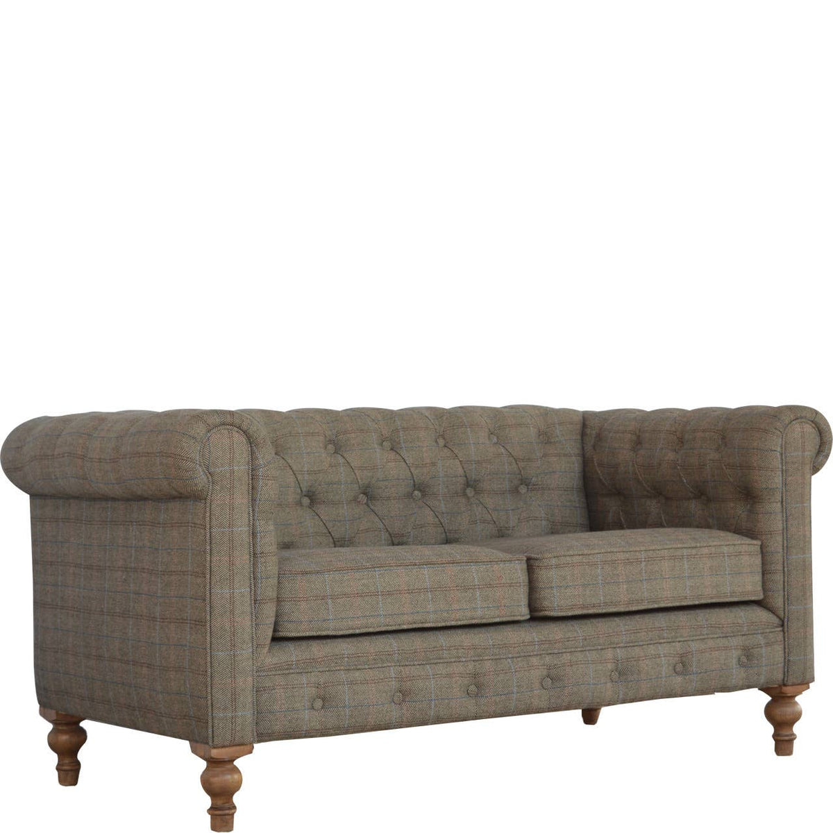 Wholesale Multi Tweed 2 Seater Chesterfield Sofa