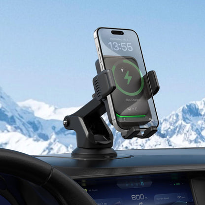 Wireless Charging Car Mount BlackCharge