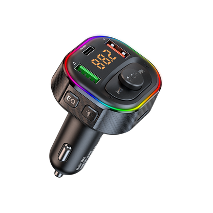 Bluetooth FM Transmitter with PD30W Fast Charging Black