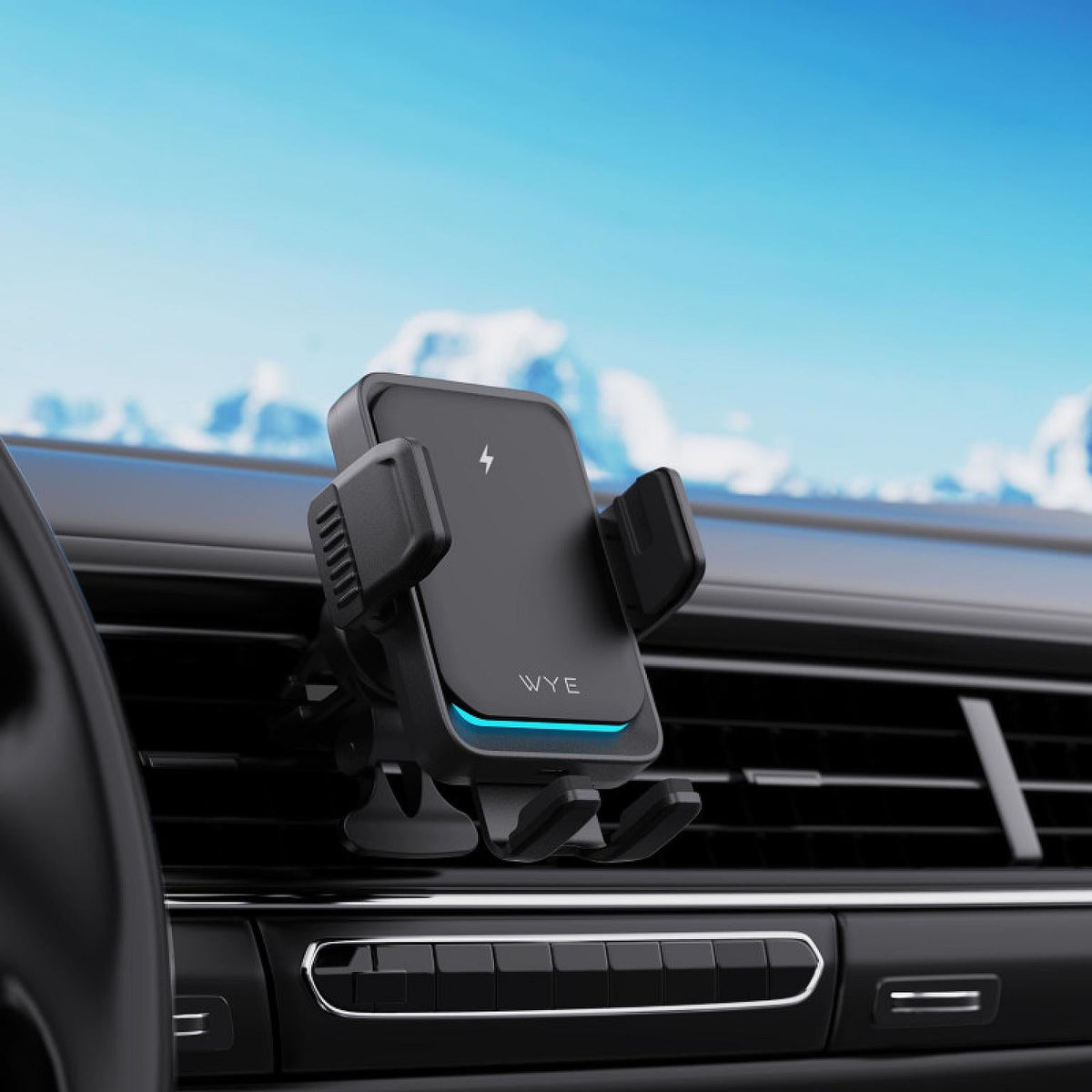 Wireless Charging Air Vent Mount Black