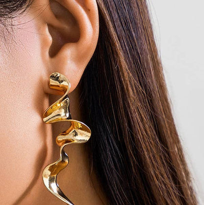 Wholesale Geometric Solid Color Drop Earrings