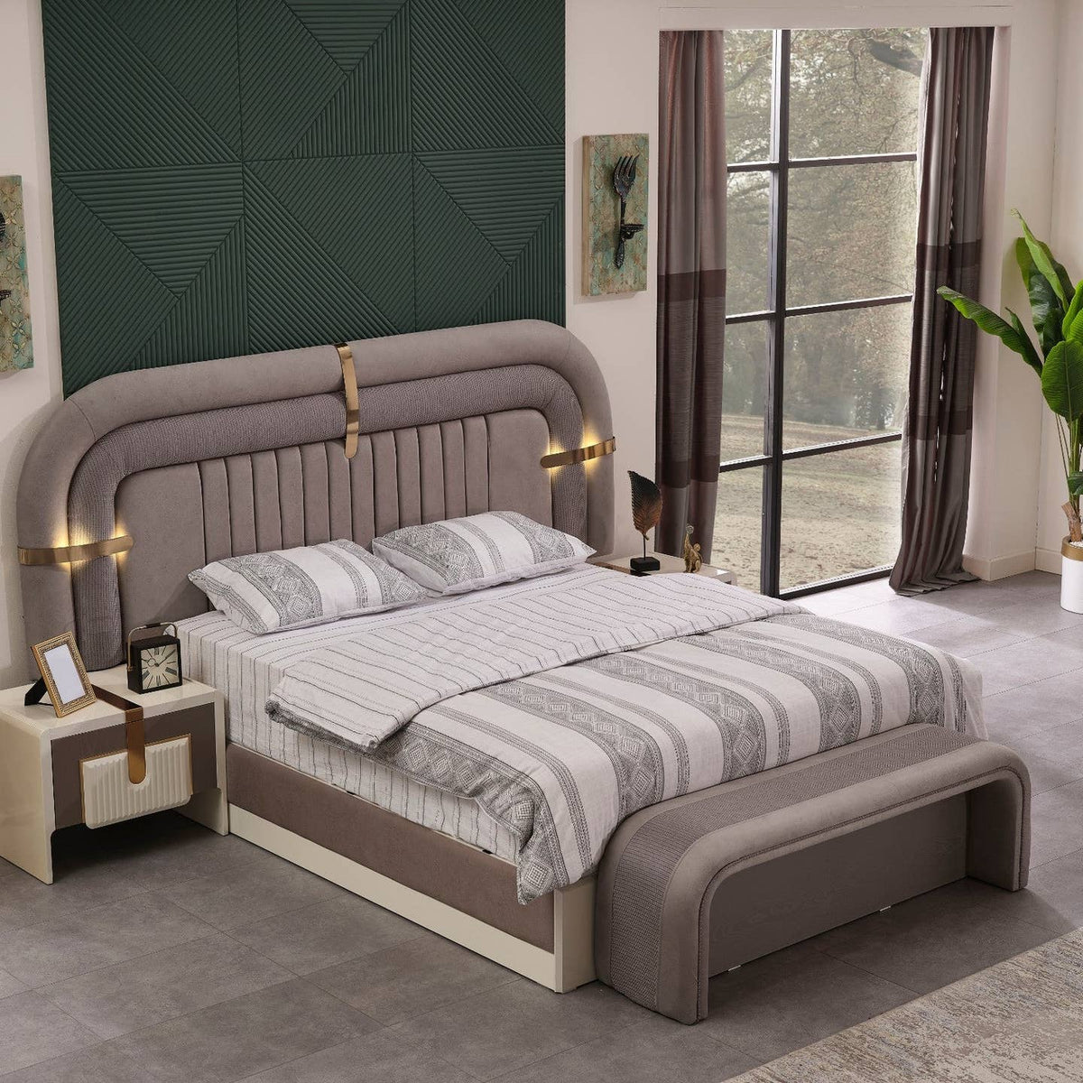 Wholesale Zurich Bed Frame With Headboard