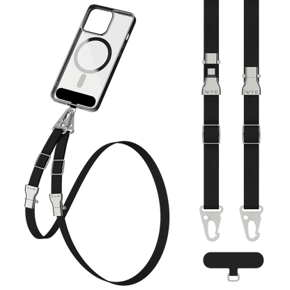 Y-DCLY02-CC1M1 USB-C to USB-C Lanyard Charging Cable 1.75M Black