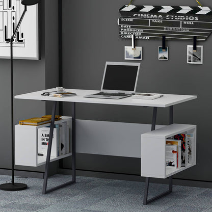 Wholesale P&W Study Desk with Shelves Computer Laptop Desk
